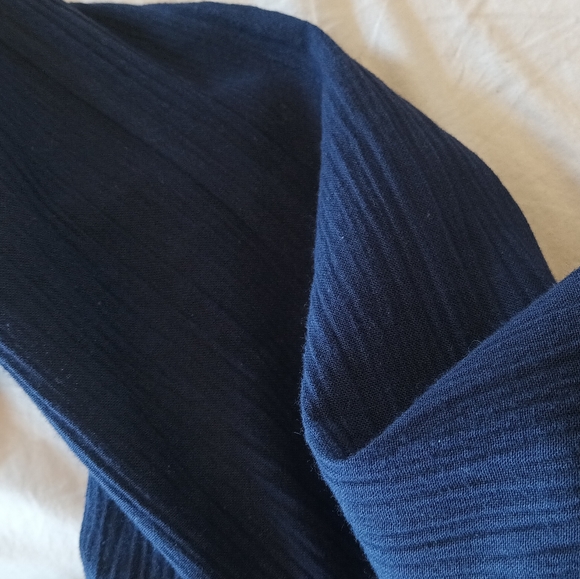 Allison Daley Navy blue button up shirt Sz 14p - Picture 5 of 5